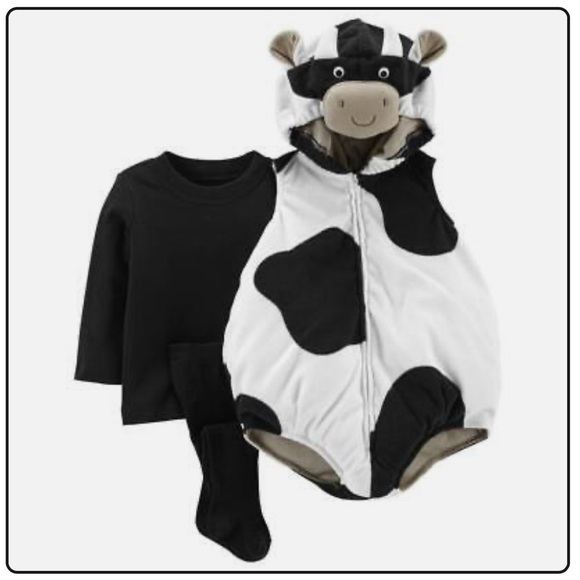 Baby 3 piece Cow Halloween Costume - Picture 1 of 1
